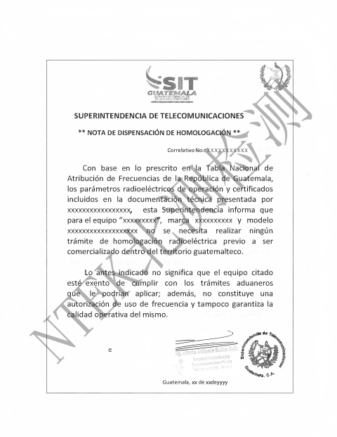 危地馬拉SIT認(rèn)證證書(shū)